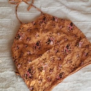 AE cropped halter top